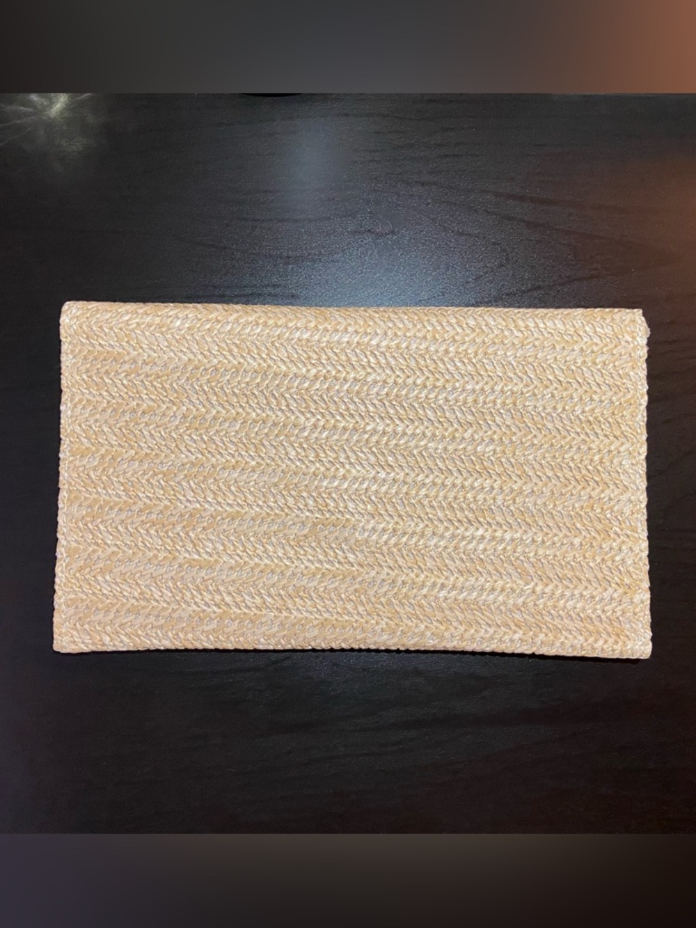 DIOR BEAUTY DIORIVIERA RAFFIA POUCH COSMETIC RATTAN CLUTCH NEW! - Picture 4 of 7